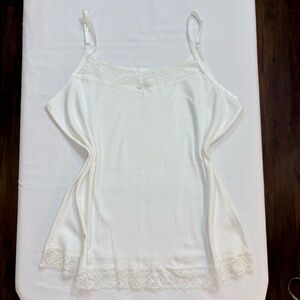NWT Cj Banks White Lace Camisol- 1X